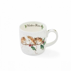 Royal Worcester Wrendale Designs Puodelis Winter Mice, 0,31 l