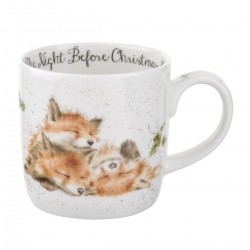 Royal Worcester Royal Worcester Wrendale Designs The Night Before Christmas Fox Mug, 31 l