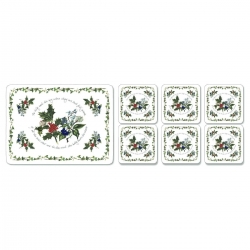 Pimpernel The Holly and the Ivy Placemat & Coaster Set