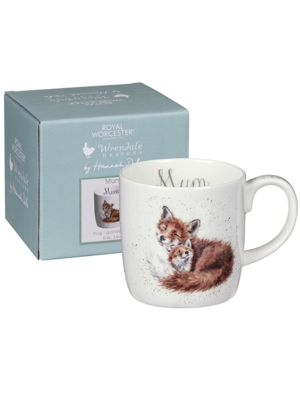 Royal Worcester Wrendale kruus Mum, 0,4 l
