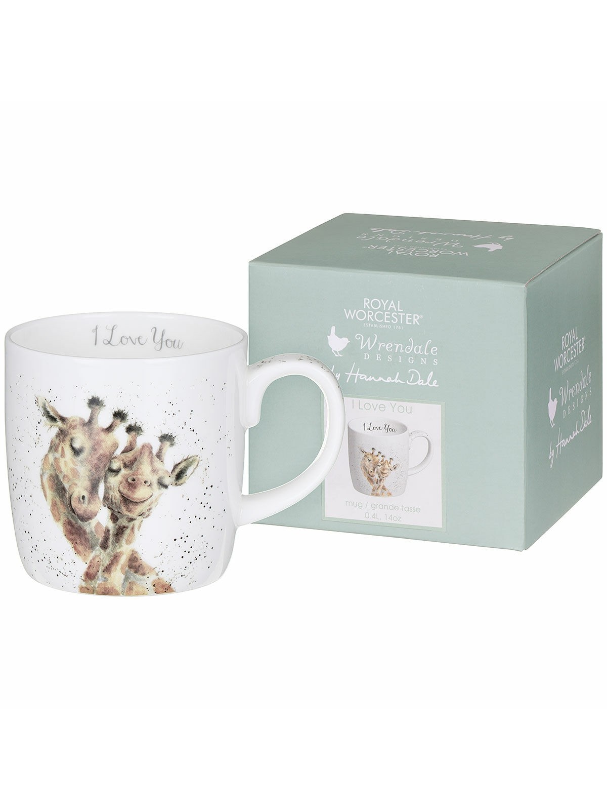 Royal Worcester Wrendale kruus I Love You, 0,4 l