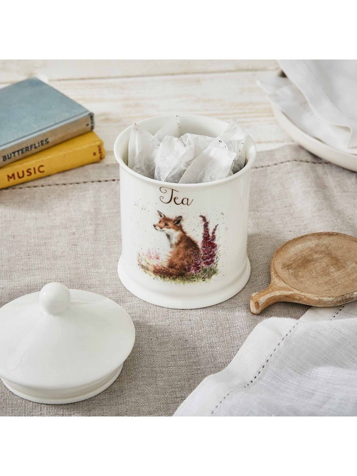 Royal Worcester Wrendale Designs банка для чая Fox