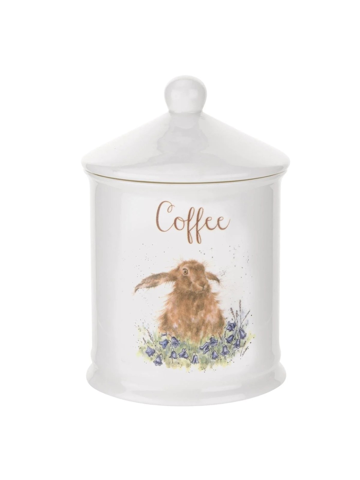 Royal Worcester Wrendale Designs Hare Coffee Canister