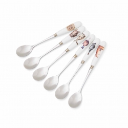 Royal Worcester Wrendale Designs Set of 6 Tea Spoons