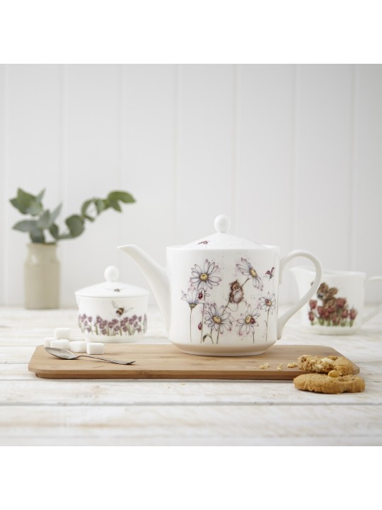Royal Worcester Wrendale Designs teekann Mouse & Flower, 1,1 l