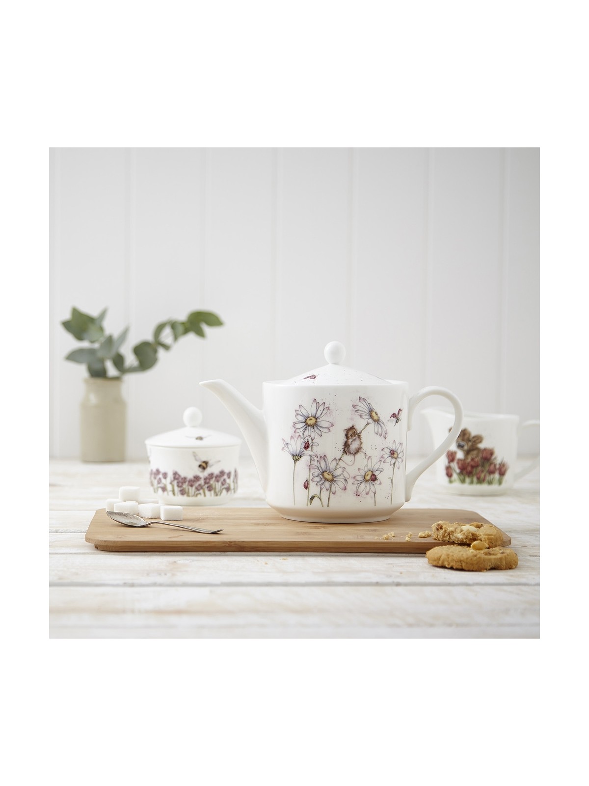 Royal Worcester Wrendale Designs Teapot Mouse & Flower, 1,1 l