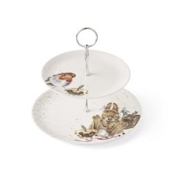 Royal Worcester Wrendale Designs kakkuteline Robin & Bunny