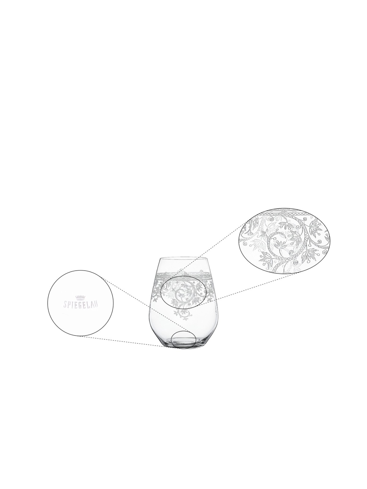 Spiegelau glāze Arabesque 460 ml 2 gb