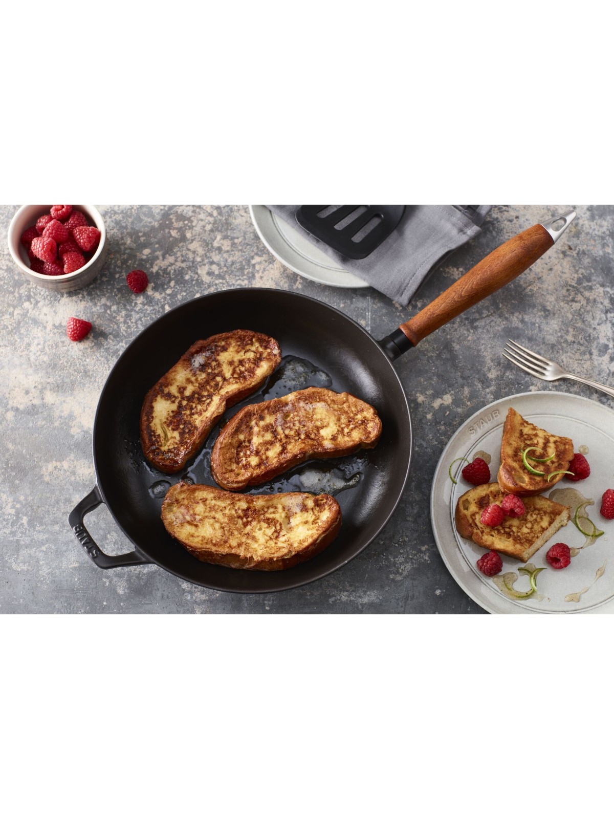 Staub Frying Pan Cast Iron Vintage