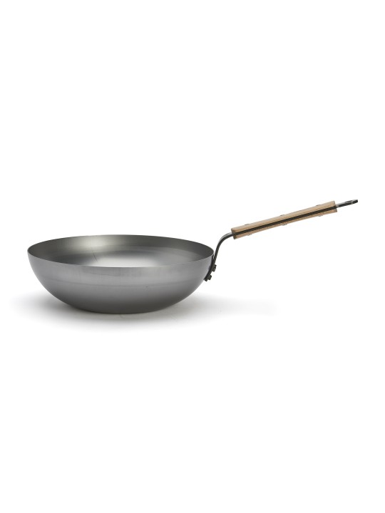 De Buyer wok сковорода Mineral B Bois 28 cm