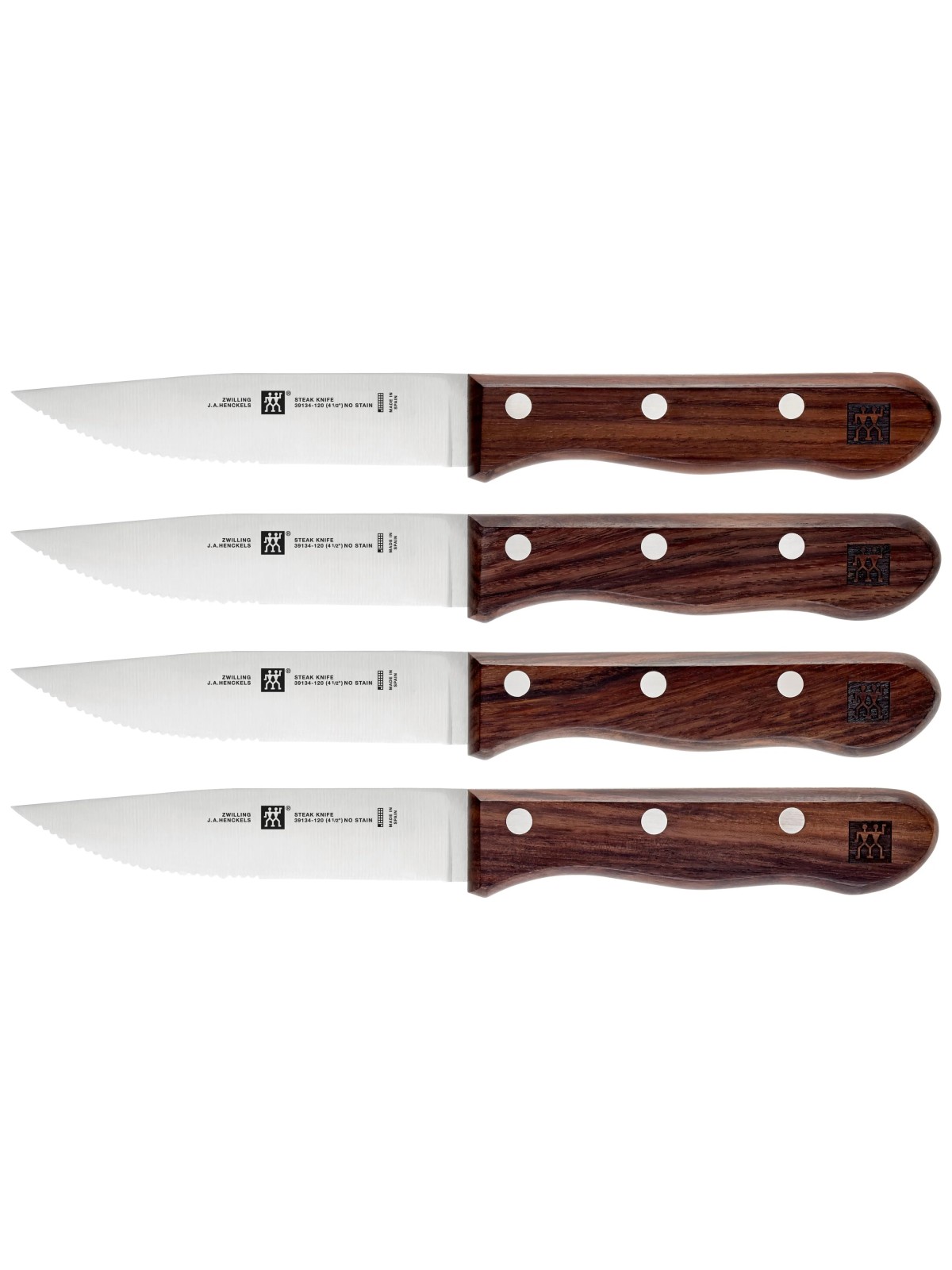 Zwilling Messer Steak knife set 4 pcs. with wooden handle