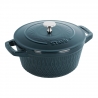 Staub čuguna katls apaļš Twister,  Blue La Mer