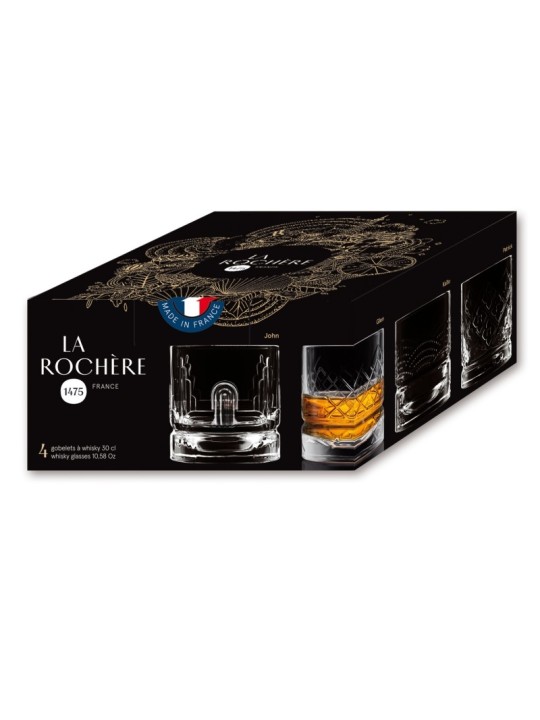 La Rochére viskiklaas Dandy, kompl. 4 tk (mix)