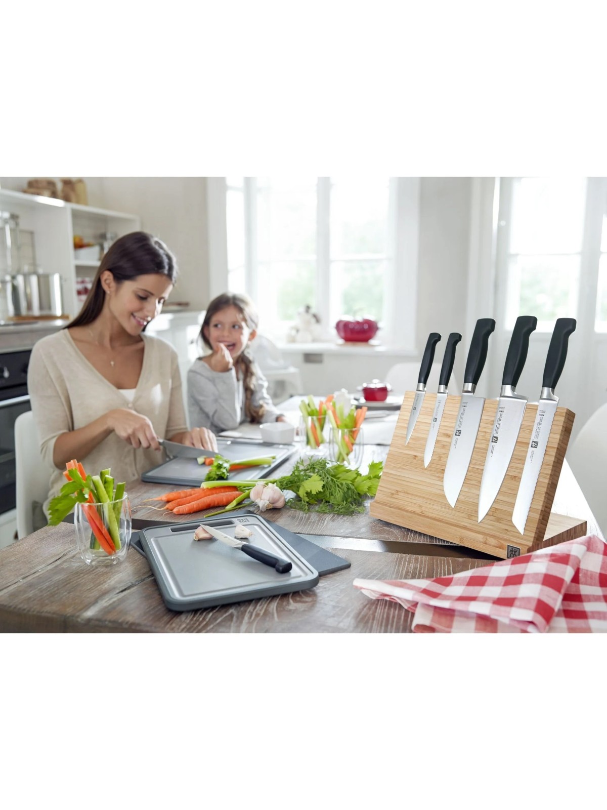 Zwilling Knife block empty 5 slot brown