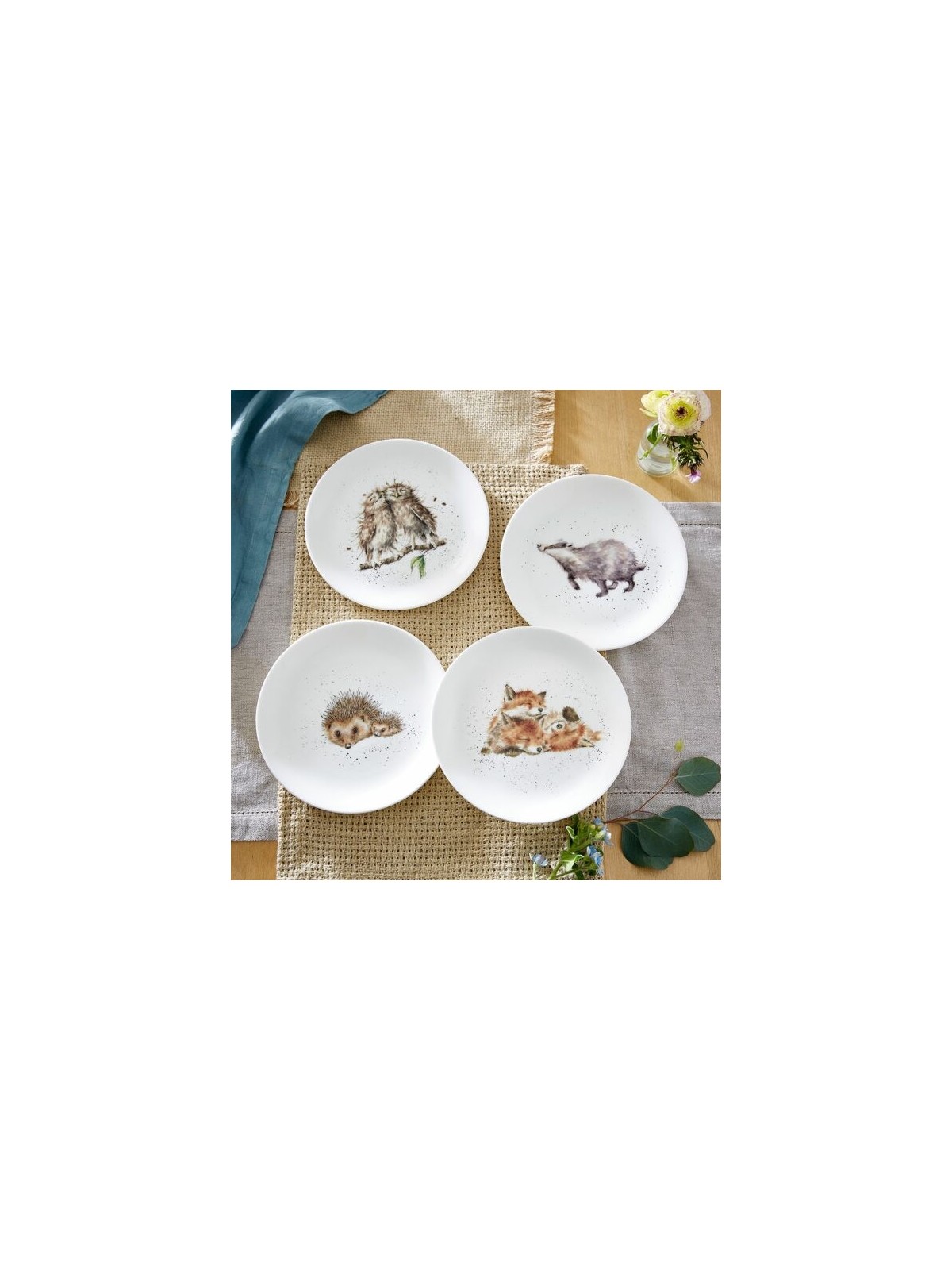 Royal Worcester Wrendale Designs šķīvis Badger