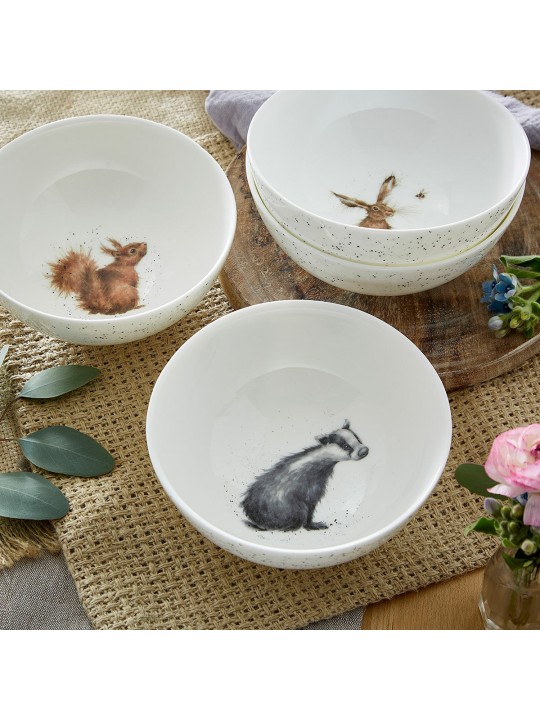 Royal Worcester Wrendale Designs Badger Deep Bowl