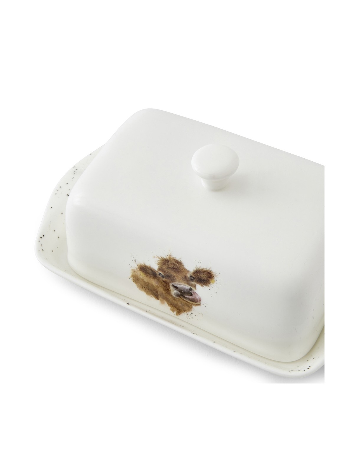 Wrendale Designs Covered Butter Dish Cow