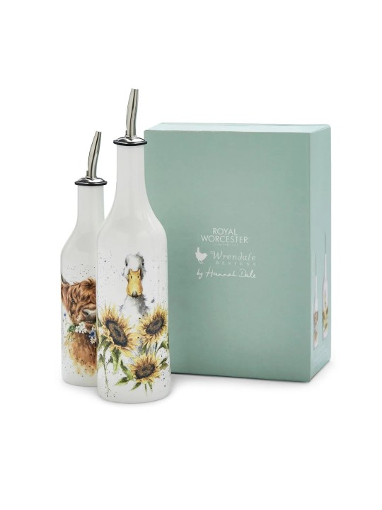 Royal Worcester Wrendale õli- ja äädikapudeli komplekt