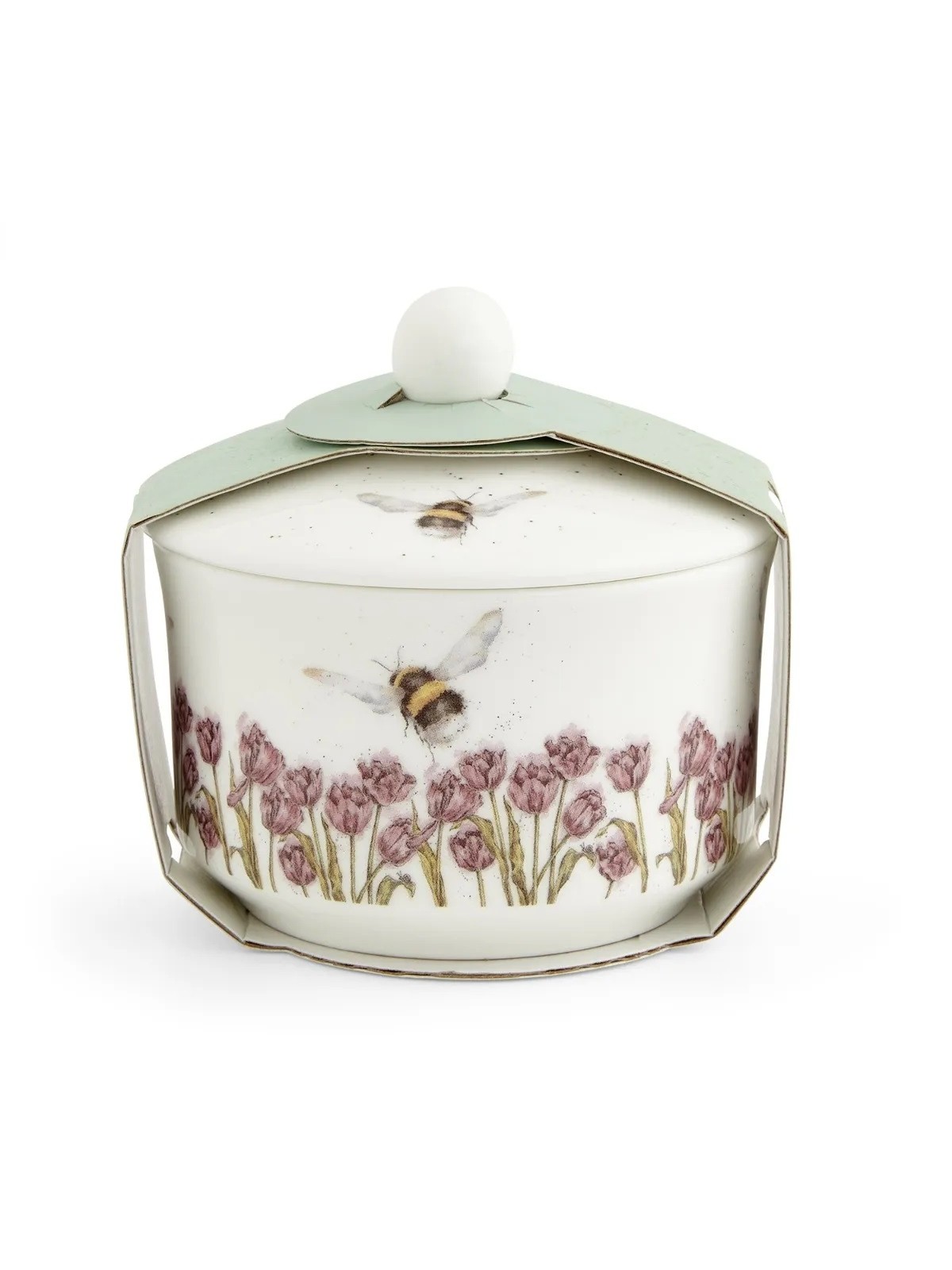 Royal Worcester Wrendale Designs suhkrutoos kaanega  Bumble Bee