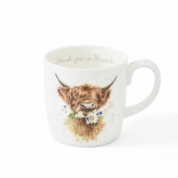 Royal Worcester Wrendale Designs Thank You so Moooch Mug