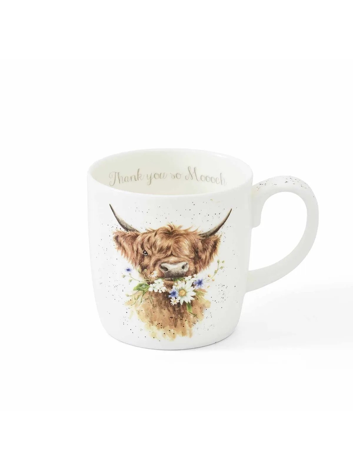 Royal Worcester Wrendale Designs krūze Thank You so Moooch