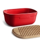 Emile Henry Bread Box 39.5x16x15 cm/6.5 l With Cutting Board