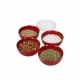 KitchenAid 4-Piece Pinch Bowl Set with Lids, Empire Red