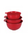 KitchenAid rinkinys iš 3 maišymo dubenėlių, Empire Red