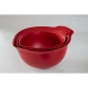 KitchenAid kausid, plastik, 3 tk komplektis, Empire Red