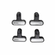 KitchenAid Set of 4 Kitchen Clips, Onyx Black