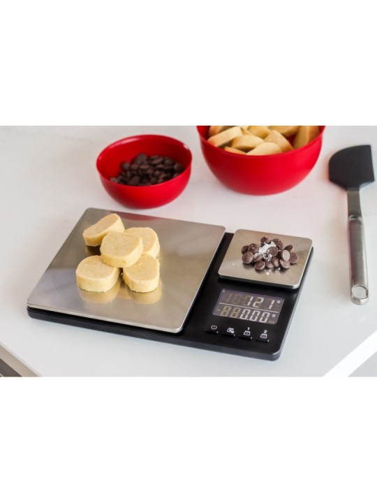 KitchenAid Весыс двойной платформой, грузоподъемность 5000 г и 500 г