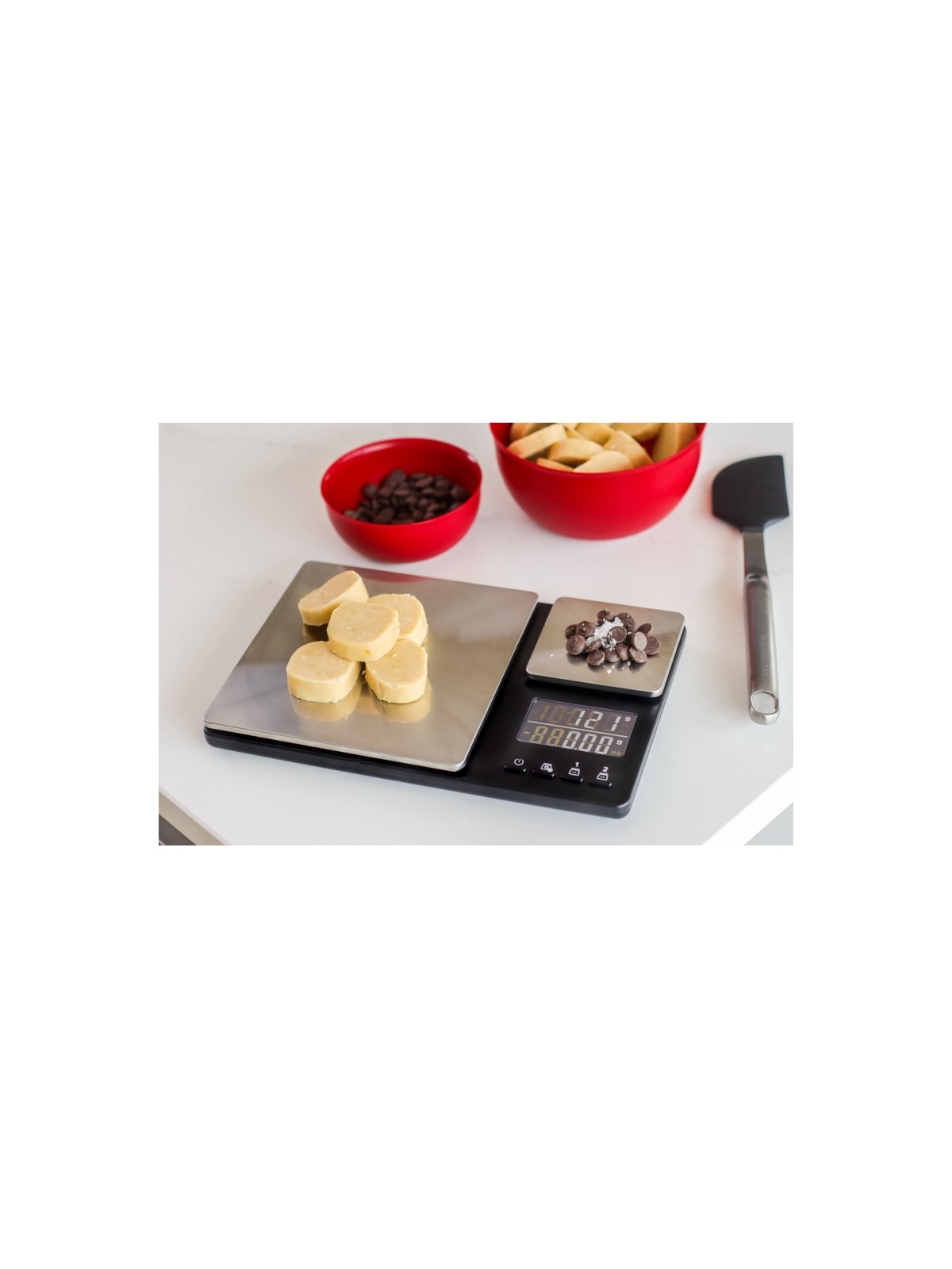 KitchenAid Весыс двойной платформой, грузоподъемность 5000 г и 500 г