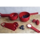 KitchenAid Set of 5 Measuring Spoons, Empire Red