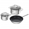 Zwilling Cube Cookware set 3-piece, stainless steel + non-stick