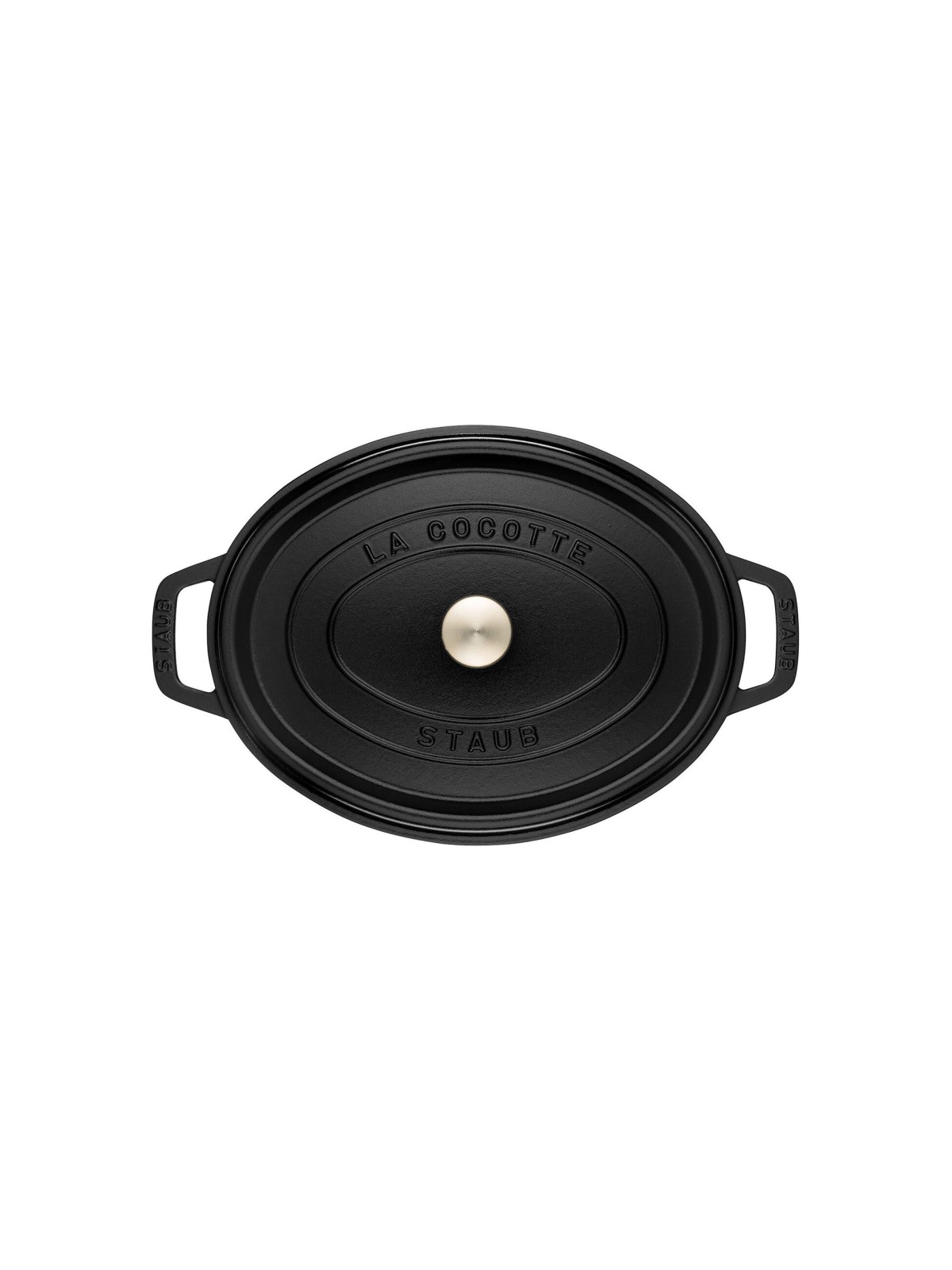 Staub Ovaalne pott malm 37cm/8.0l, must matt