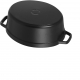 Staub Ovaalne pott malm 37cm/8.0l, must matt