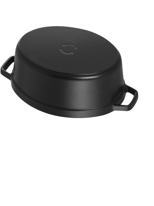 Staub Ovaalne pott malm 37cm/8.0l, must matt