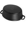 Staub čuguna katls ovāls 37 cm/8 l, melns matēts