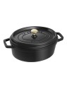 STAUB Cocotte Oval 37cm/8.0l, Cast Iron Black matte