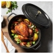 STAUB Cocotte Oval 37cm/8.0l, Cast Iron Black matte