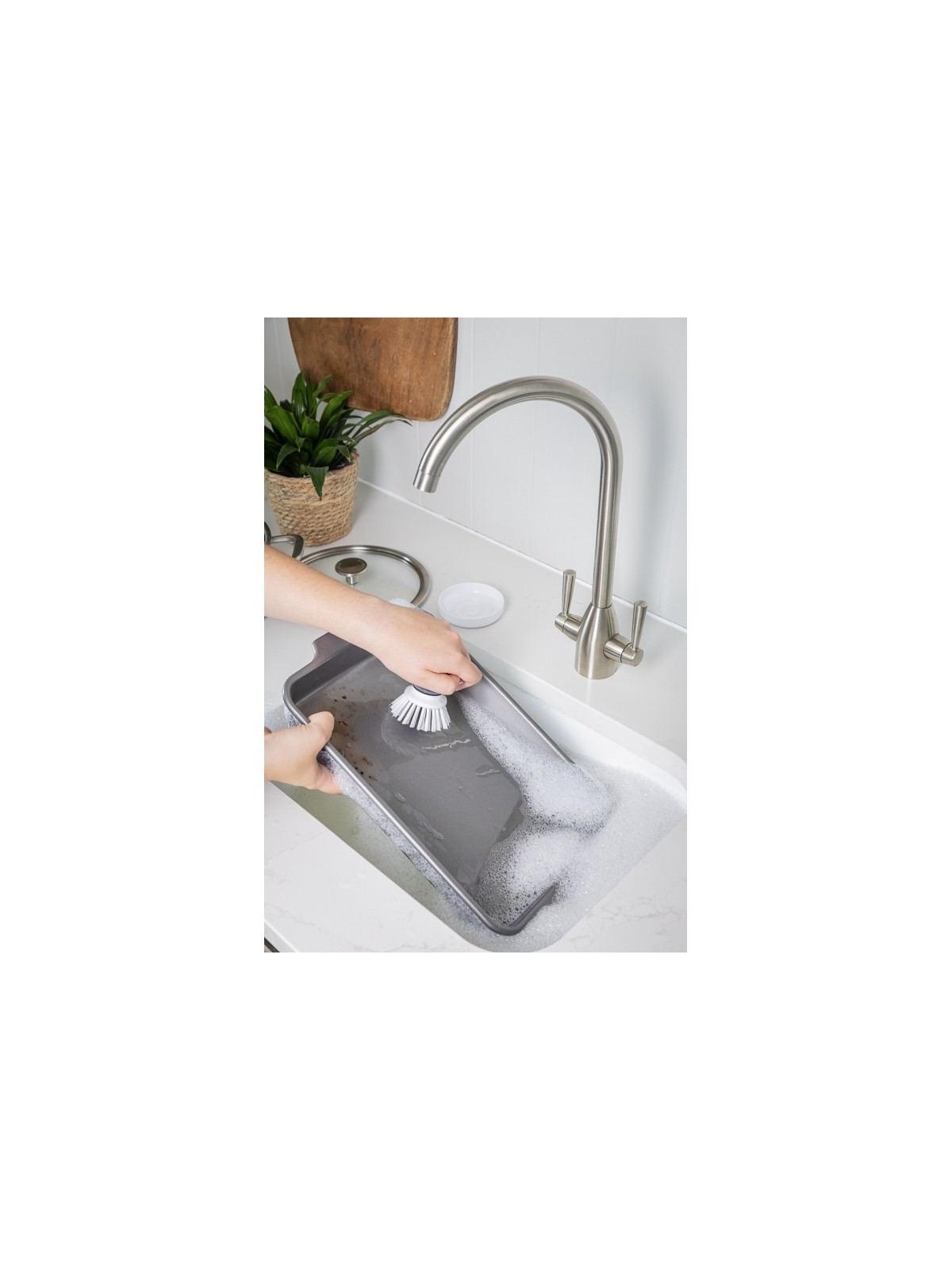 KitchenAid Palm Brush with Dish