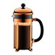 Bodum заварочный кофейник с прессом Chabord, медный