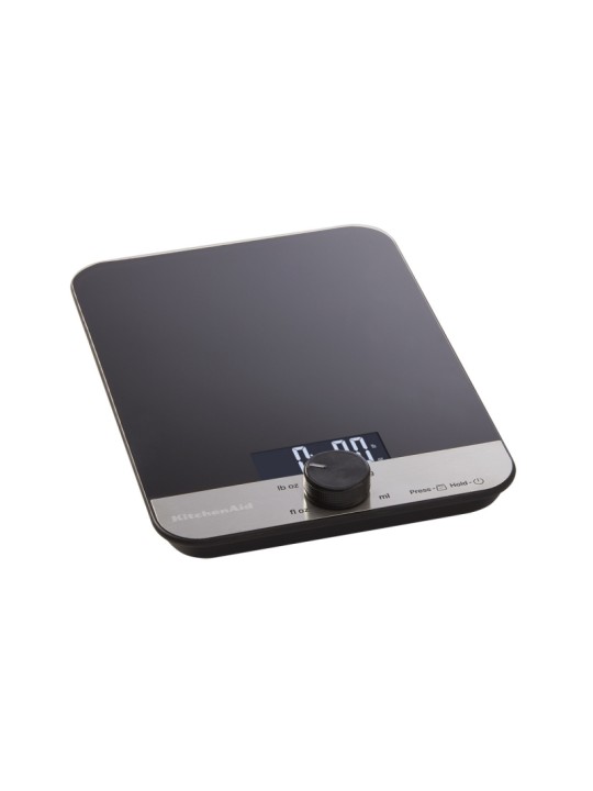 KitchenAid Digital Glass Top Kitchen Scale, 5000g and 500g / 5 litres Weighing Capacity