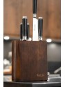 Grunwerg  Katana Saya Saya Pakkawood 6 Pce Knife Block Set