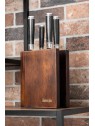Grunwerg  Katana Saya Saya Pakkawood 6 Pce Knife Block Set