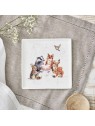 Royal Worcester Wrendale Designs Wrendale šķīvis kavadrāta Woodland Party