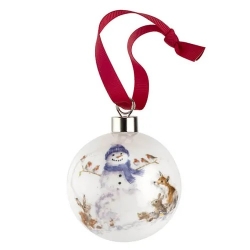 Royal Worcester Wrendale Designs "All around (Snowman)" kalėdinė dekoracija