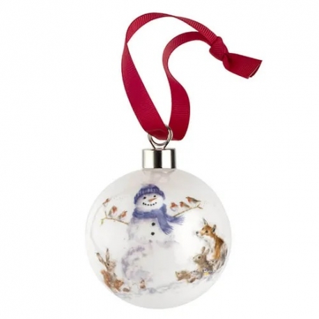 Royal Worcester Wrendale Designs jõuluehe Gathered All Around (Snowman)