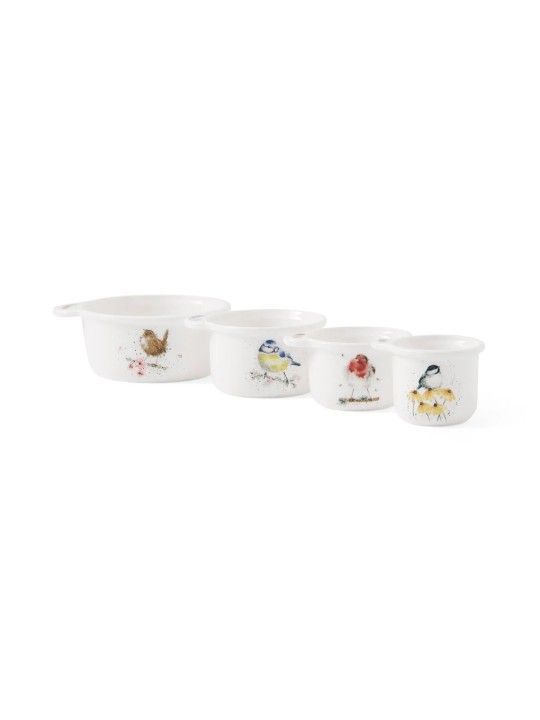 Royal Worcester Wrendale Designs mõõdunõud Birds 4 tk