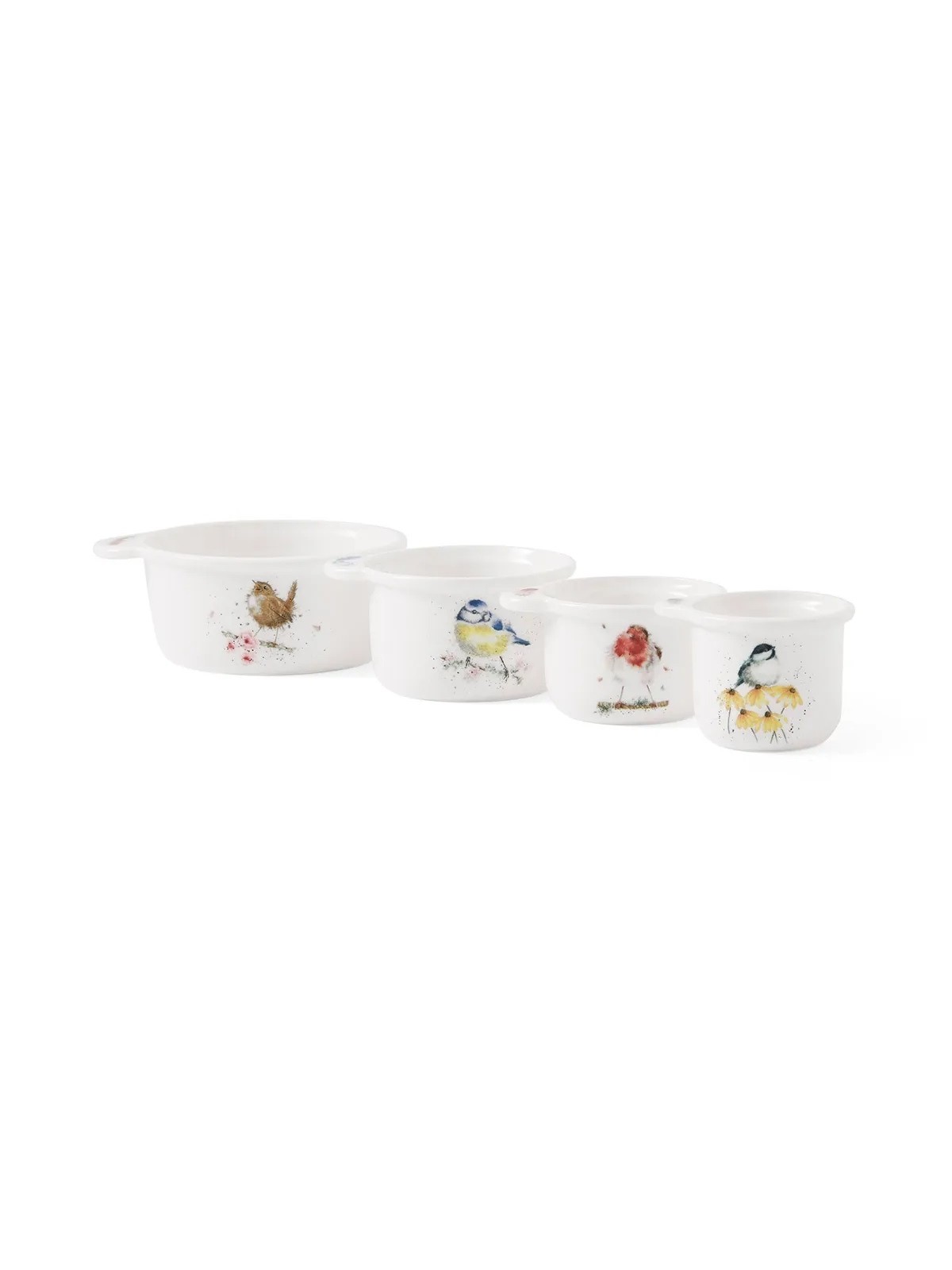 Royal Worcester Wrendale Designs mõõdunõud Birds 4 tk